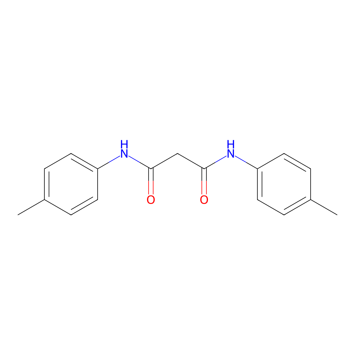p-Malonotoluidide molecular structure, CAS 5469-94-3