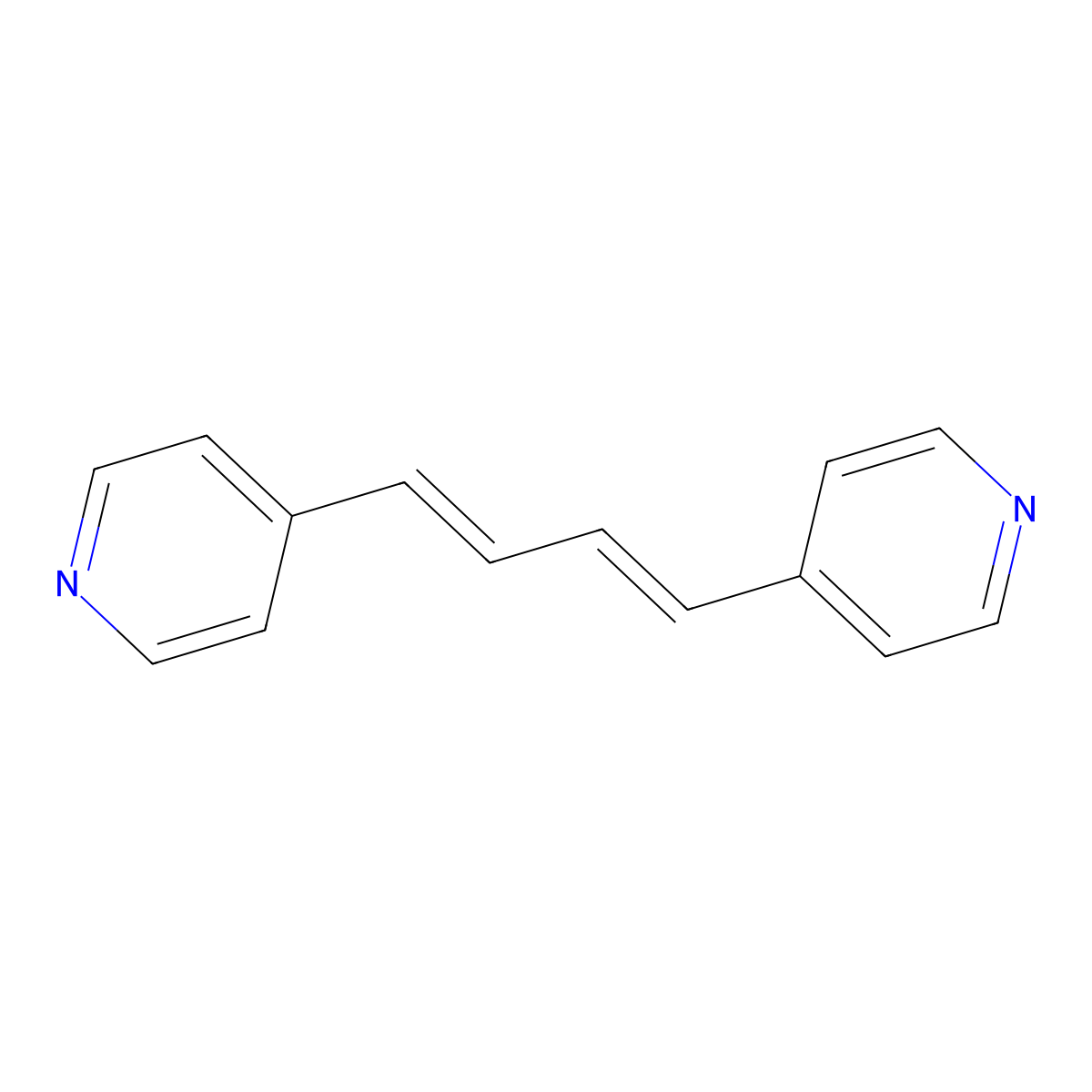 4-(4-Pyridin-4-ylbuta-1,3-dienyl)pyridine molecular structure, CAS 54697-86-8