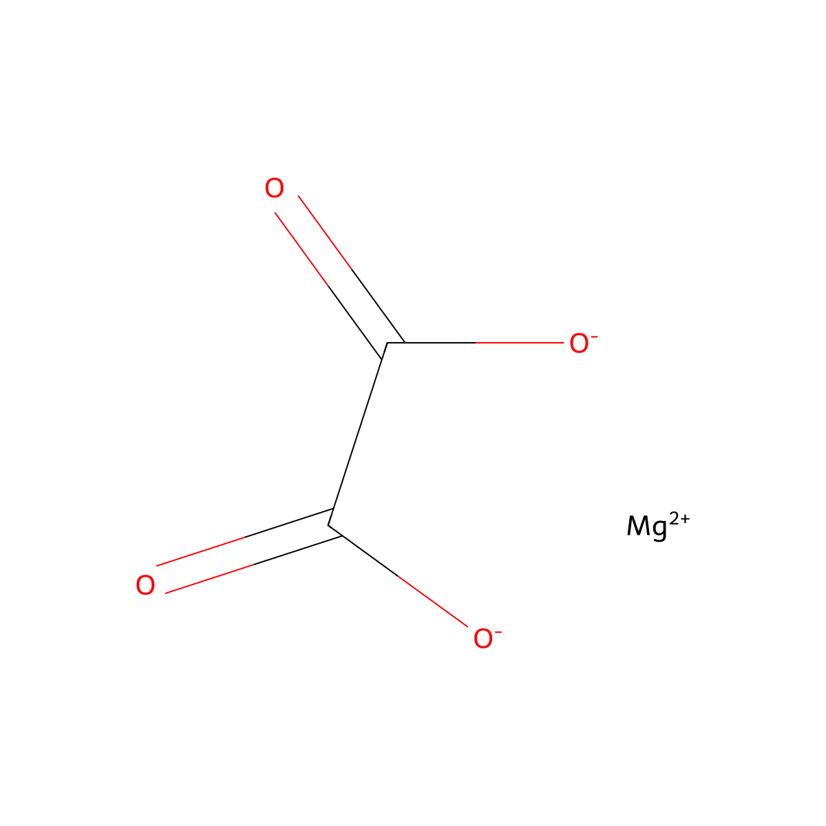 Magnesium Oxalate molecular structure, CAS 547-66-0