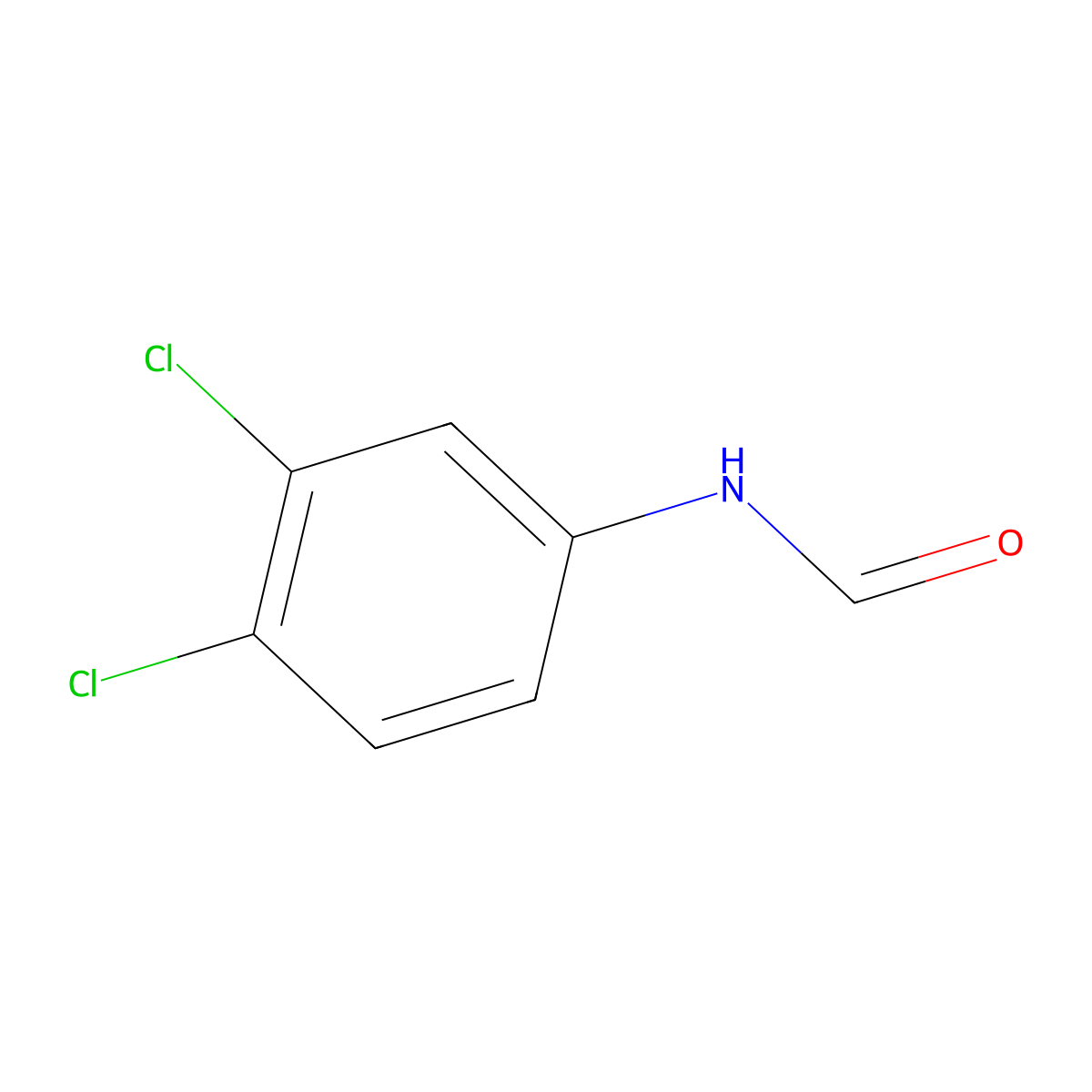 3',4'-Dichloroformanilide molecular structure, CAS 5470-15-5