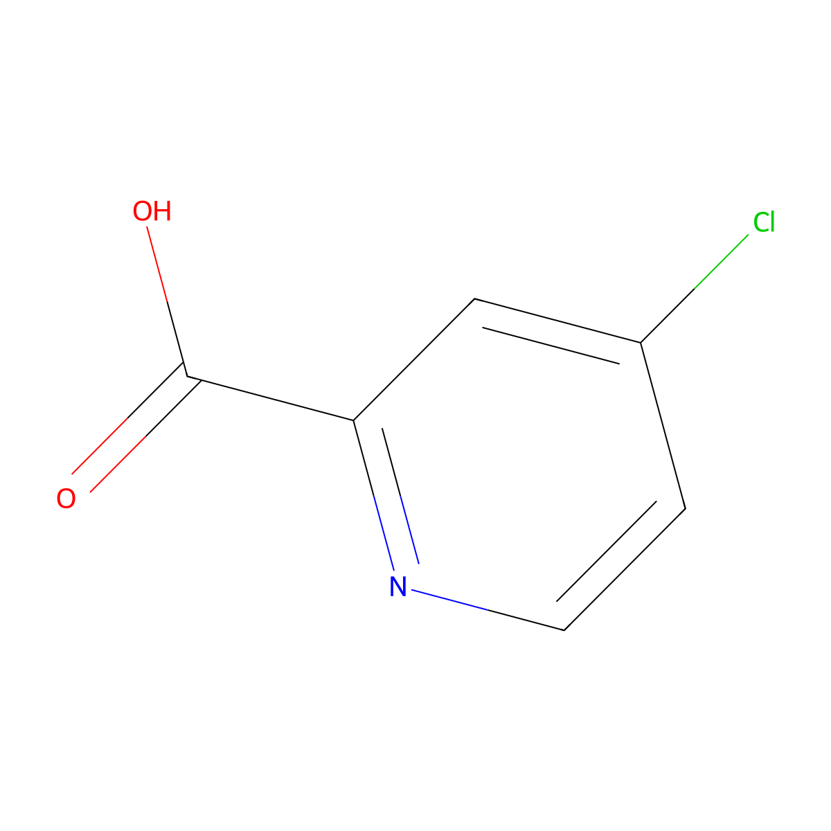 4-Chloropyridine-2-carboxylic acid molecular structure, CAS 5470-22-4