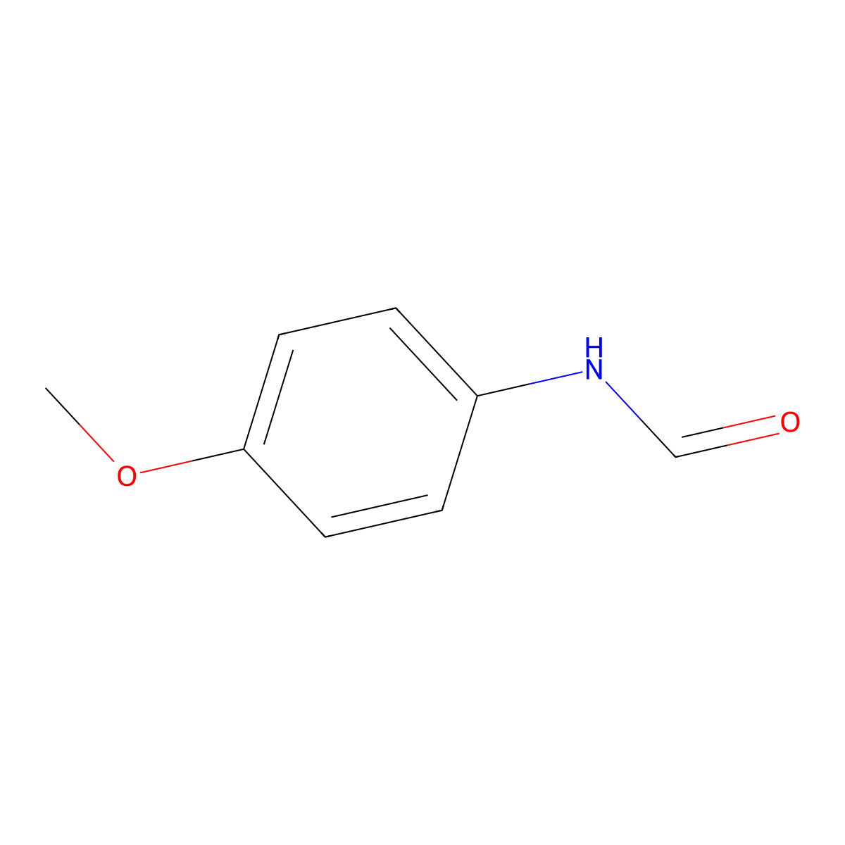 N-(4-Methoxyphenyl)formamide molecular structure, CAS 5470-34-8