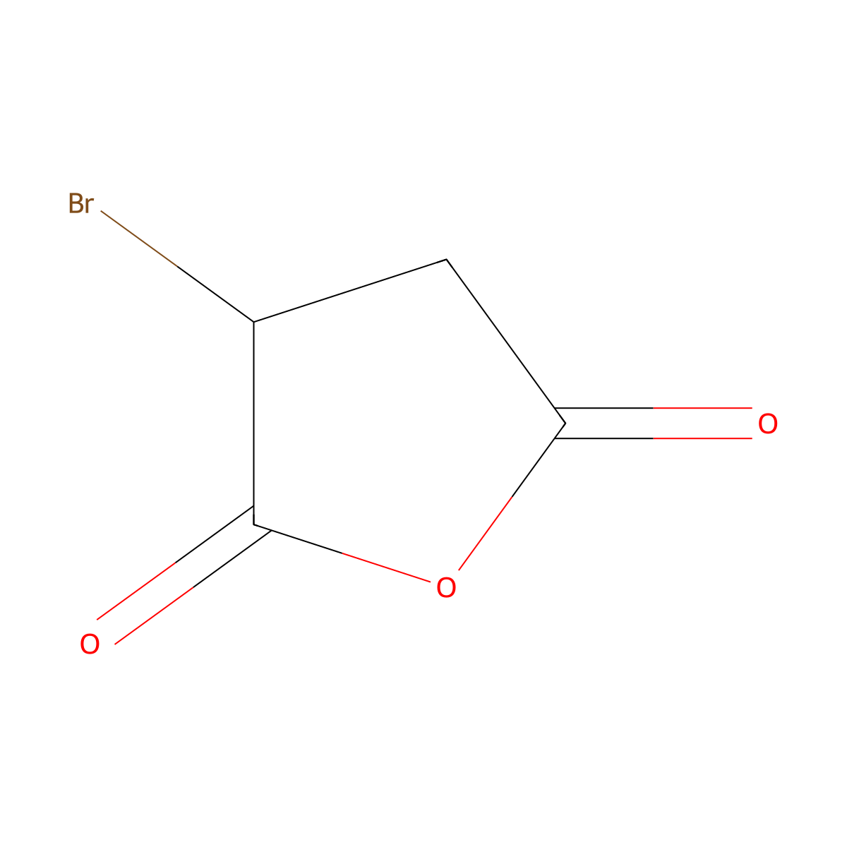2-Bromosuccinic anhydride molecular structure, CAS 5470-44-0