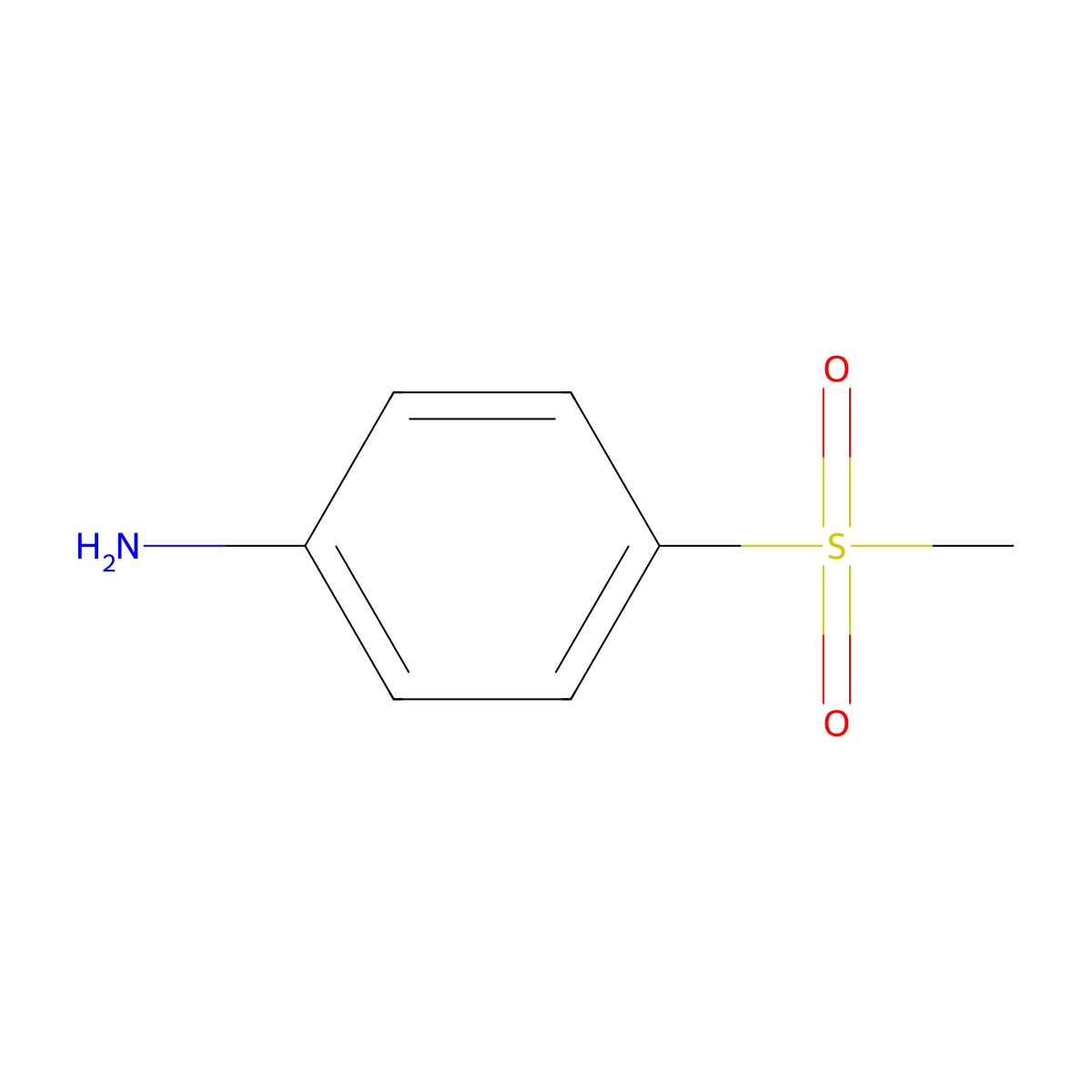 4-(Methylsulfonyl)aniline molecular structure, CAS 5470-49-5