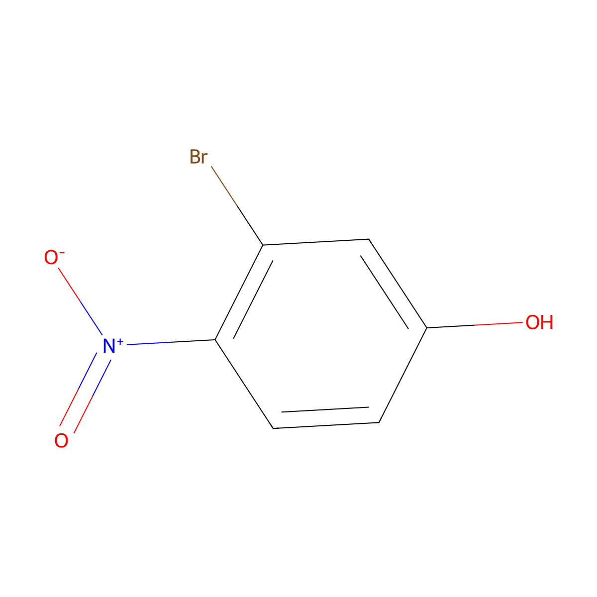 3-Bromo-4-nitrophenol molecular structure, CAS 5470-65-5