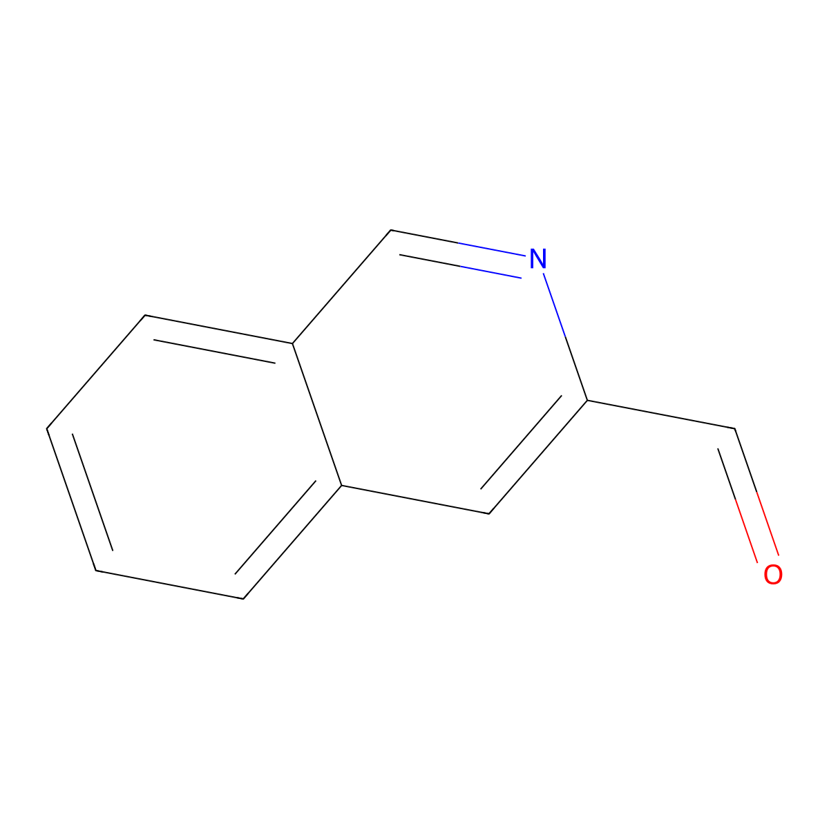 Isoquinoline-3-carboxaldehyde molecular structure, CAS 5470-80-4
