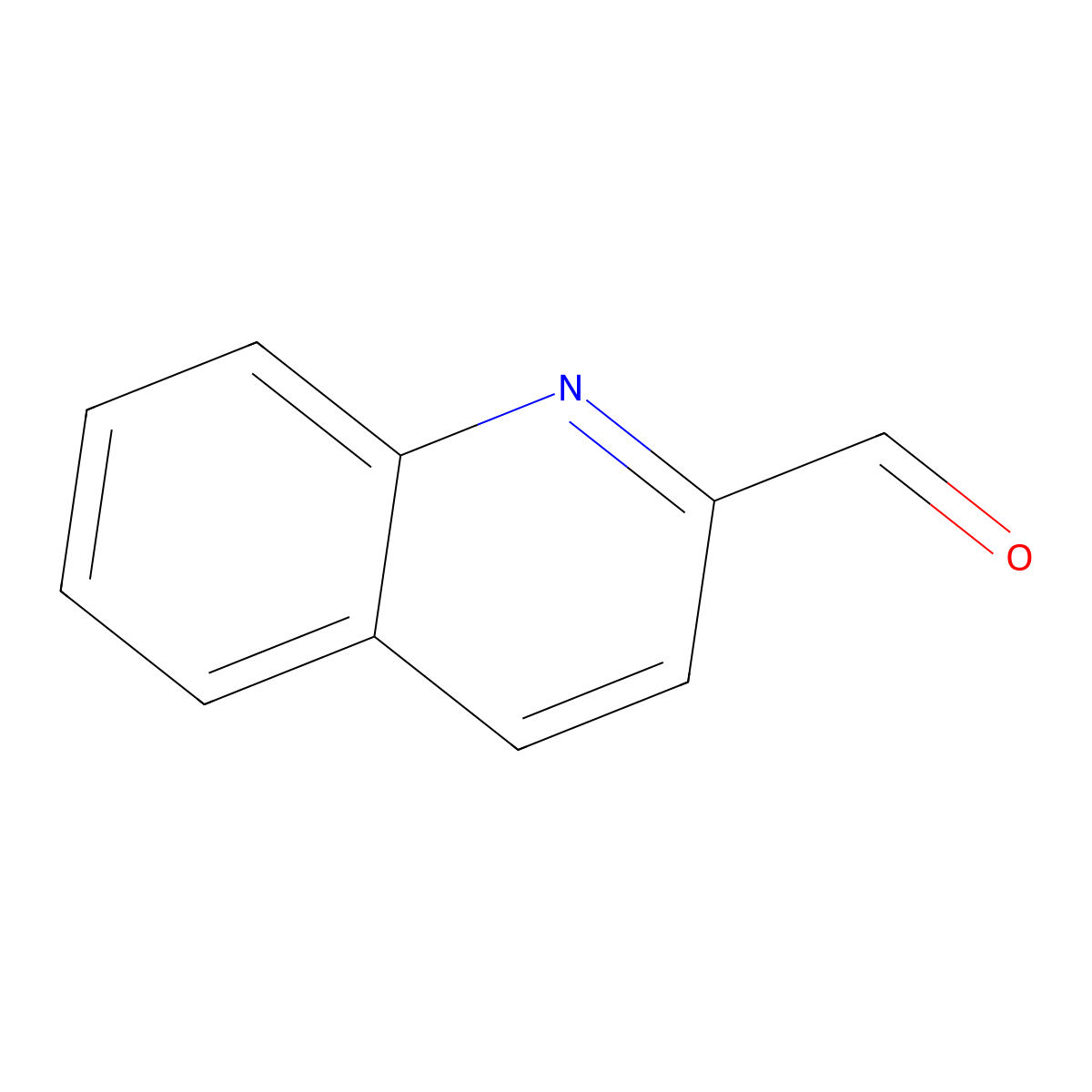2-Quinolinecarboxaldehyde molecular structure, CAS 5470-96-2