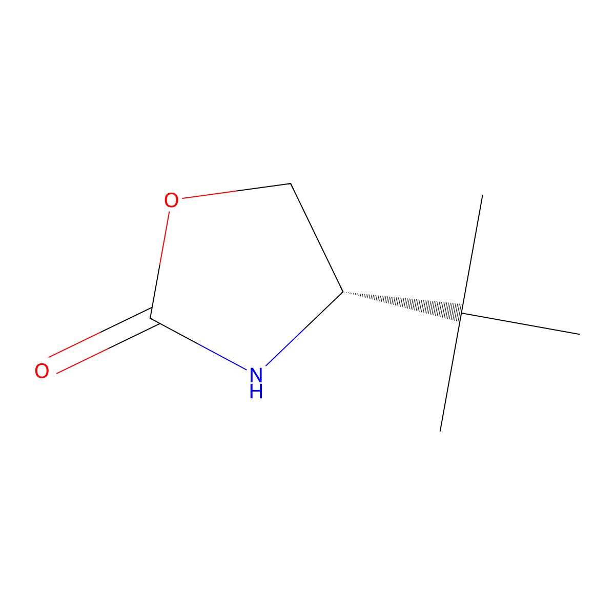 (S)-4-tert-butyloxazolidin-2-one molecular structure, CAS 54705-42-9