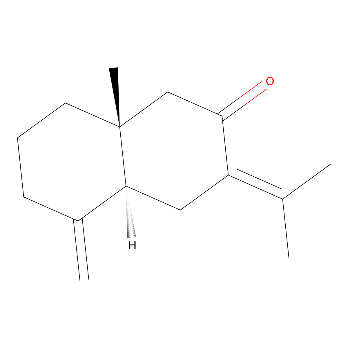 Eudesma-4(14),7(11)-dien-8-one molecular structure, CAS 54707-47-0