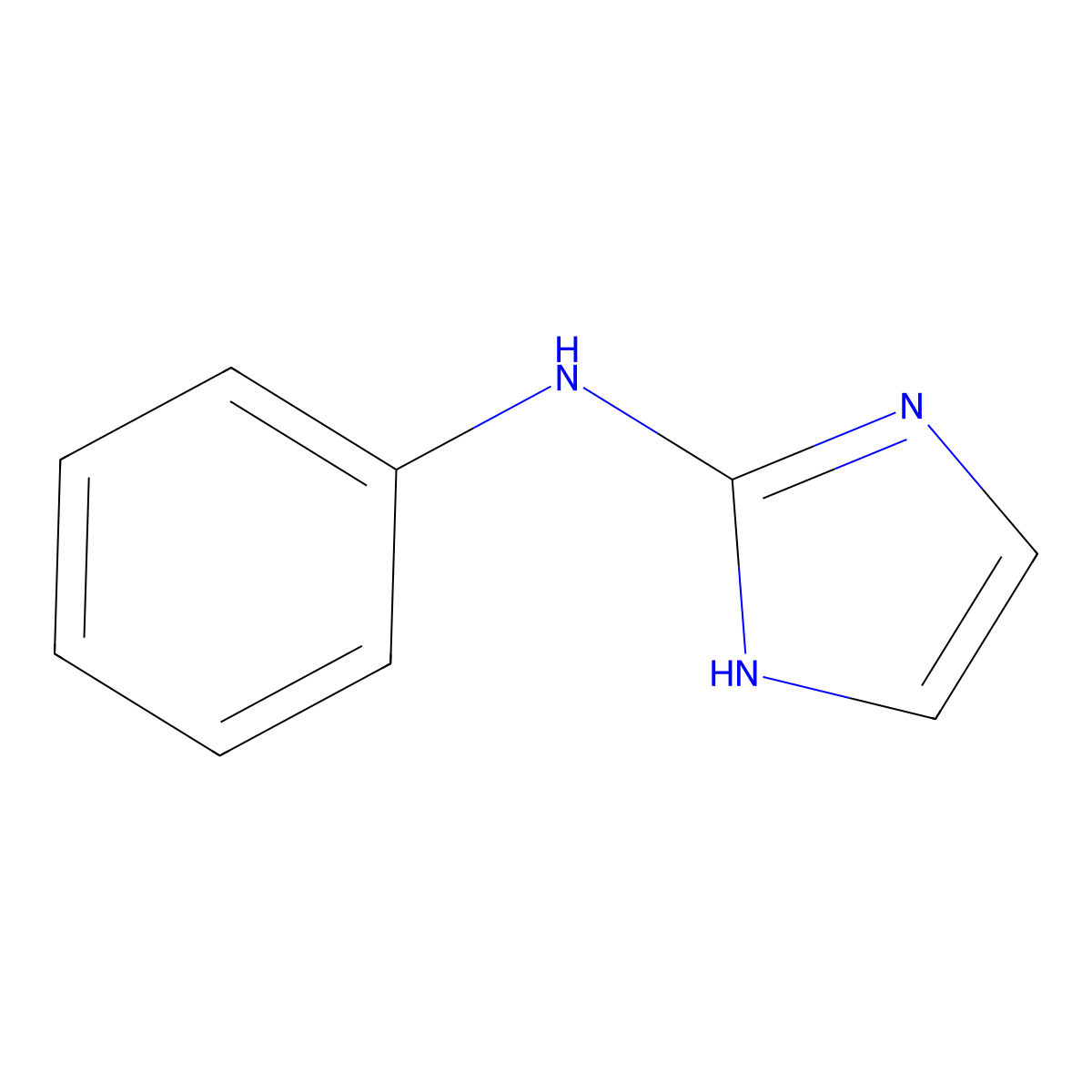 N-phenyl-1H-imidazol-2-amine molecular structure, CAS 54707-87-8
