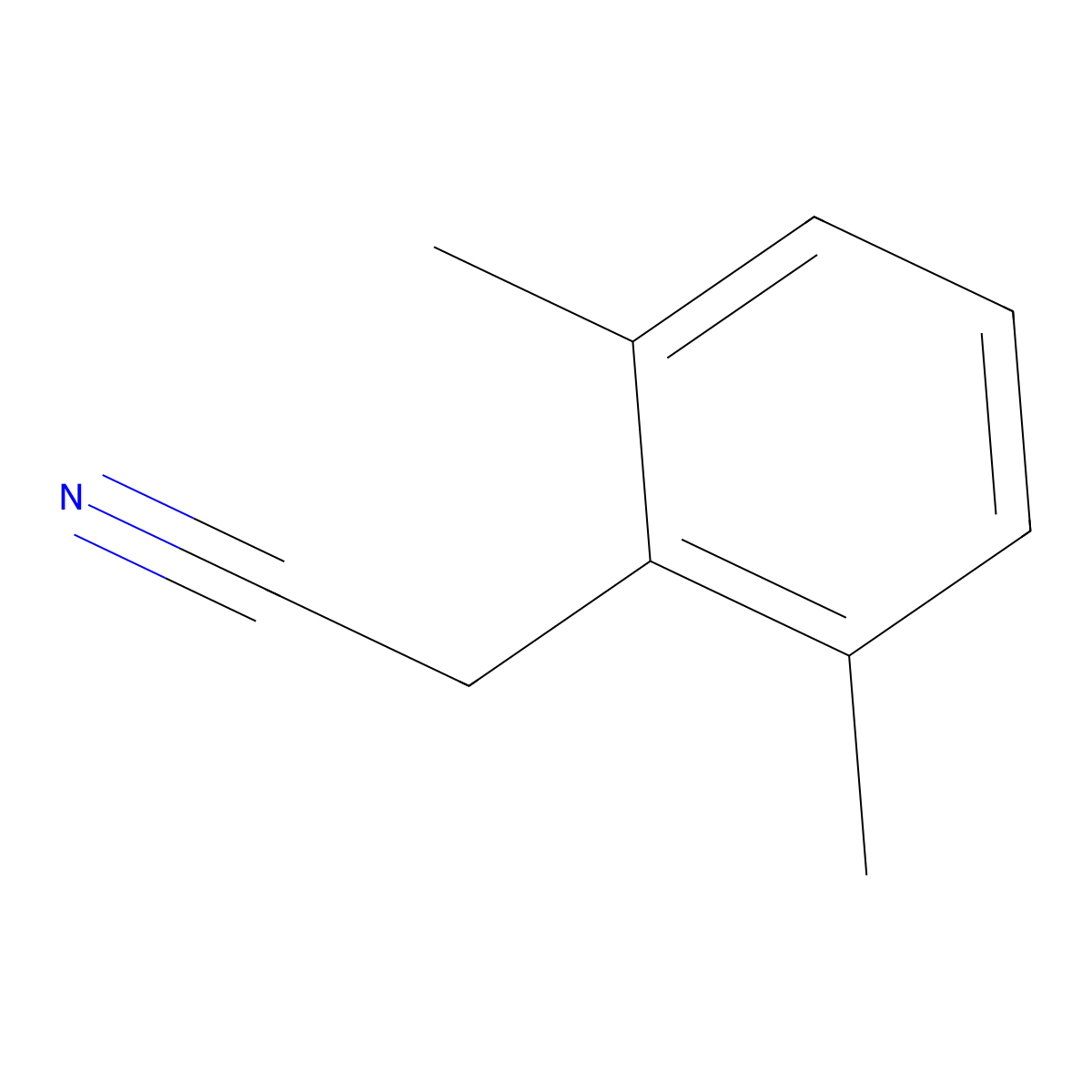2,6-Dimethylphenylacetonitrile molecular structure, CAS 54708-14-4
