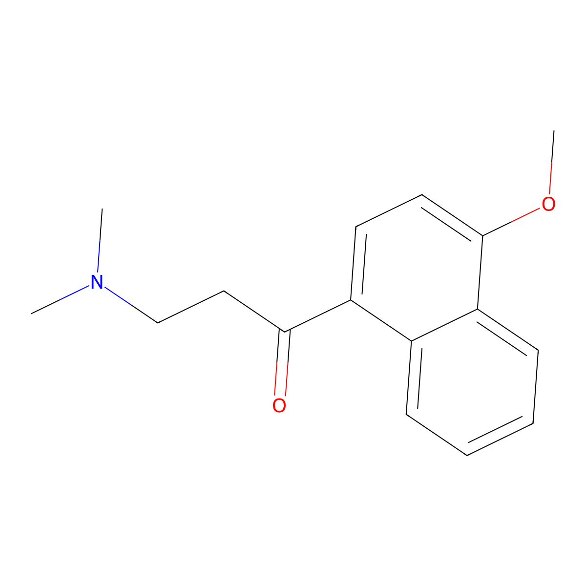 3-(Dimethylamino)-1-(4-methoxynaphthyl)propan-1-one molecular structure, CAS 5471-09-0