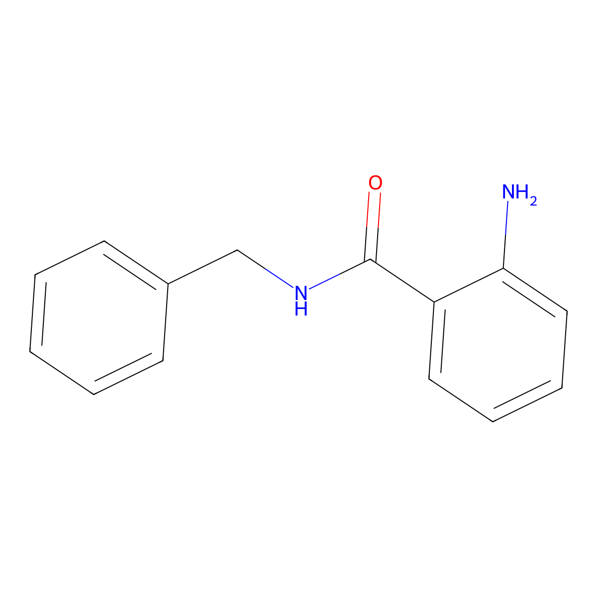 2-amino-N-benzylbenzamide molecular structure, CAS 5471-20-5