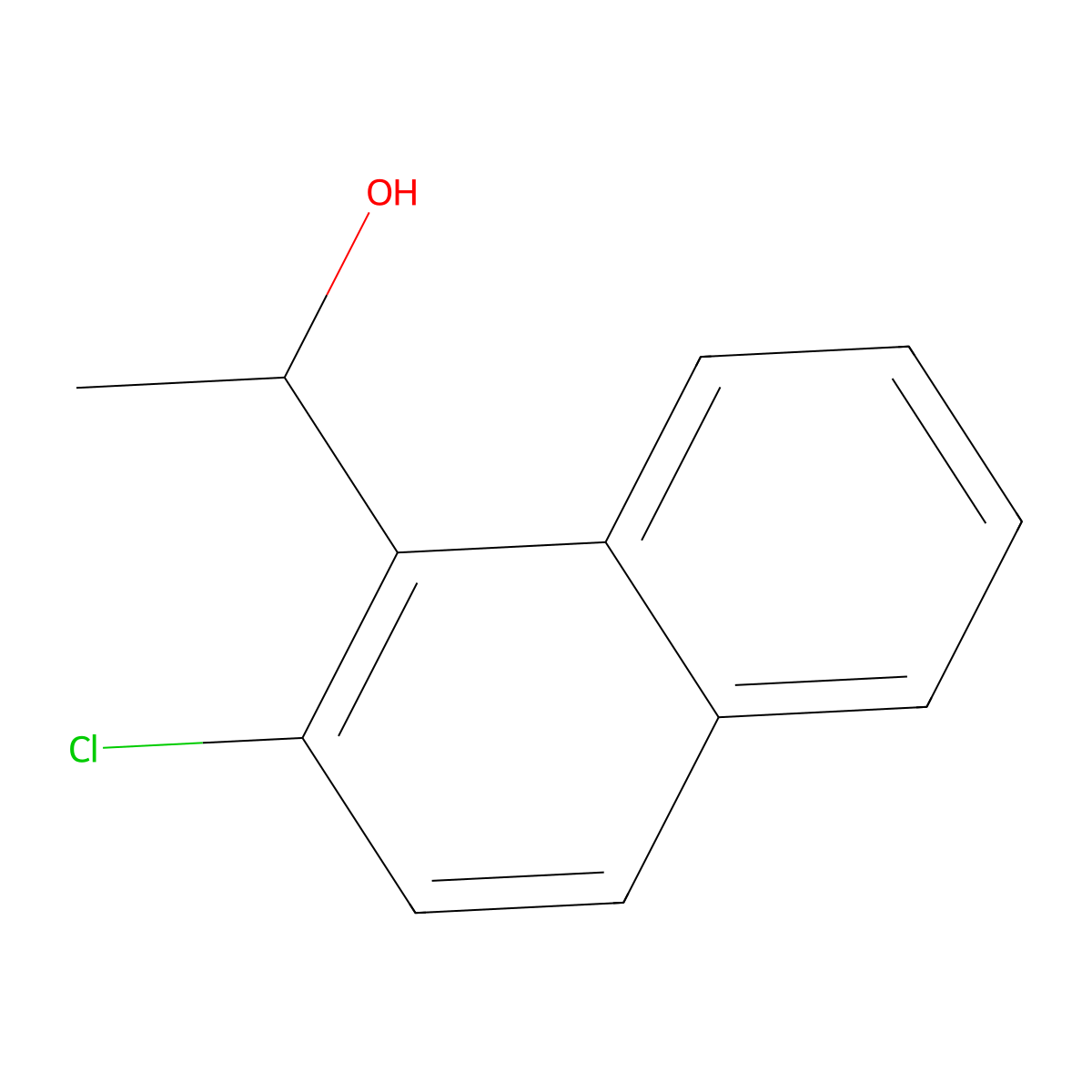 1-(2-Chloronaphthalen-1-yl)ethanol molecular structure, CAS 5471-34-1