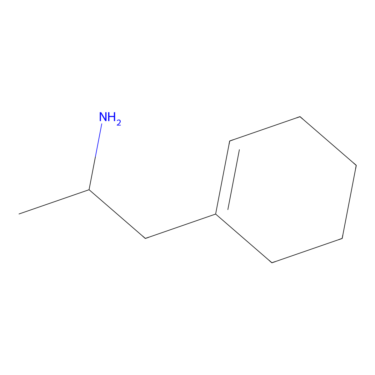 1-(Cyclohex-1-en-1-yl)propan-2-amine molecular structure, CAS 5471-56-7