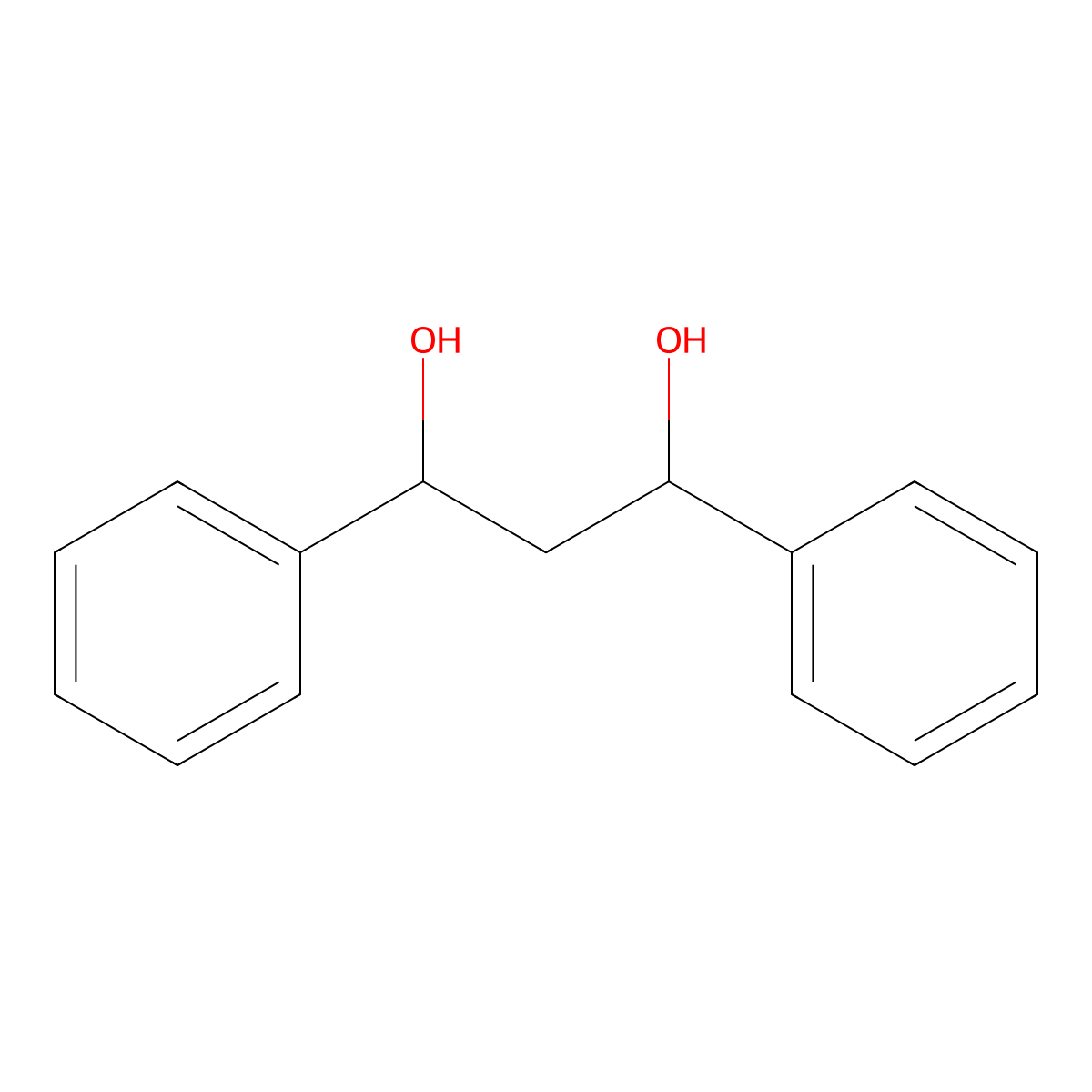 1,3-Diphenyl-1,3-propanediol molecular structure, CAS 5471-97-6