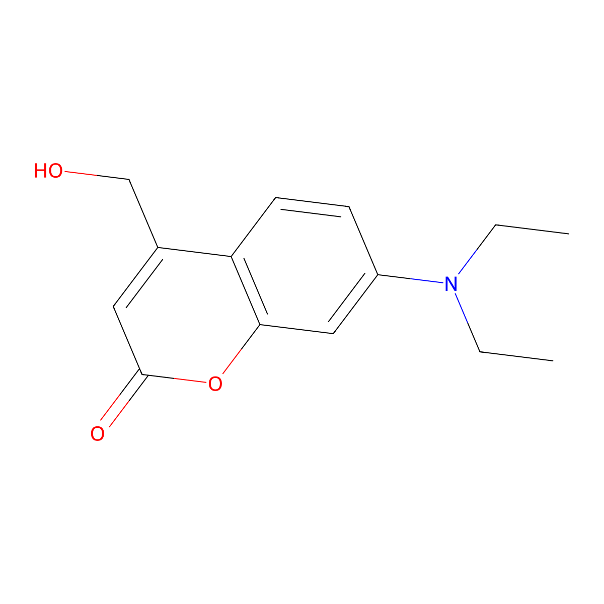 7-(Diethylamino)-4-(hydroxymethyl)coumarin molecular structure, CAS 54711-38-5