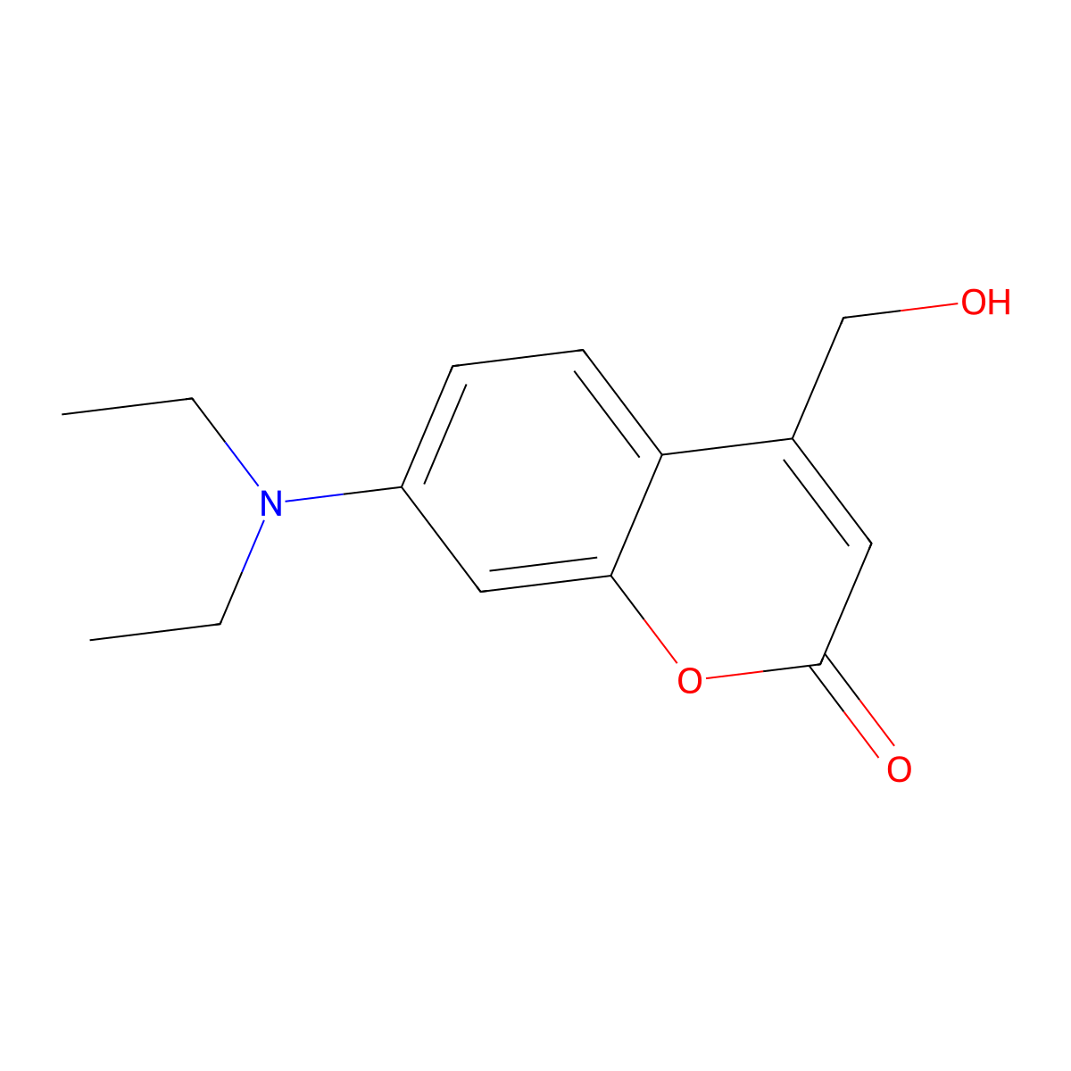 7-(Diethylamino)-4-(hydroxymethyl)coumarin molecular structure, CAS 54711-38-5