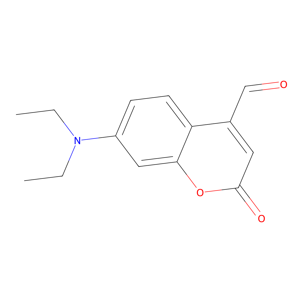 7-(Diethylamino)-2-oxo-2H-chromene-4-carbaldehyde molecular structure, CAS 54711-39-6