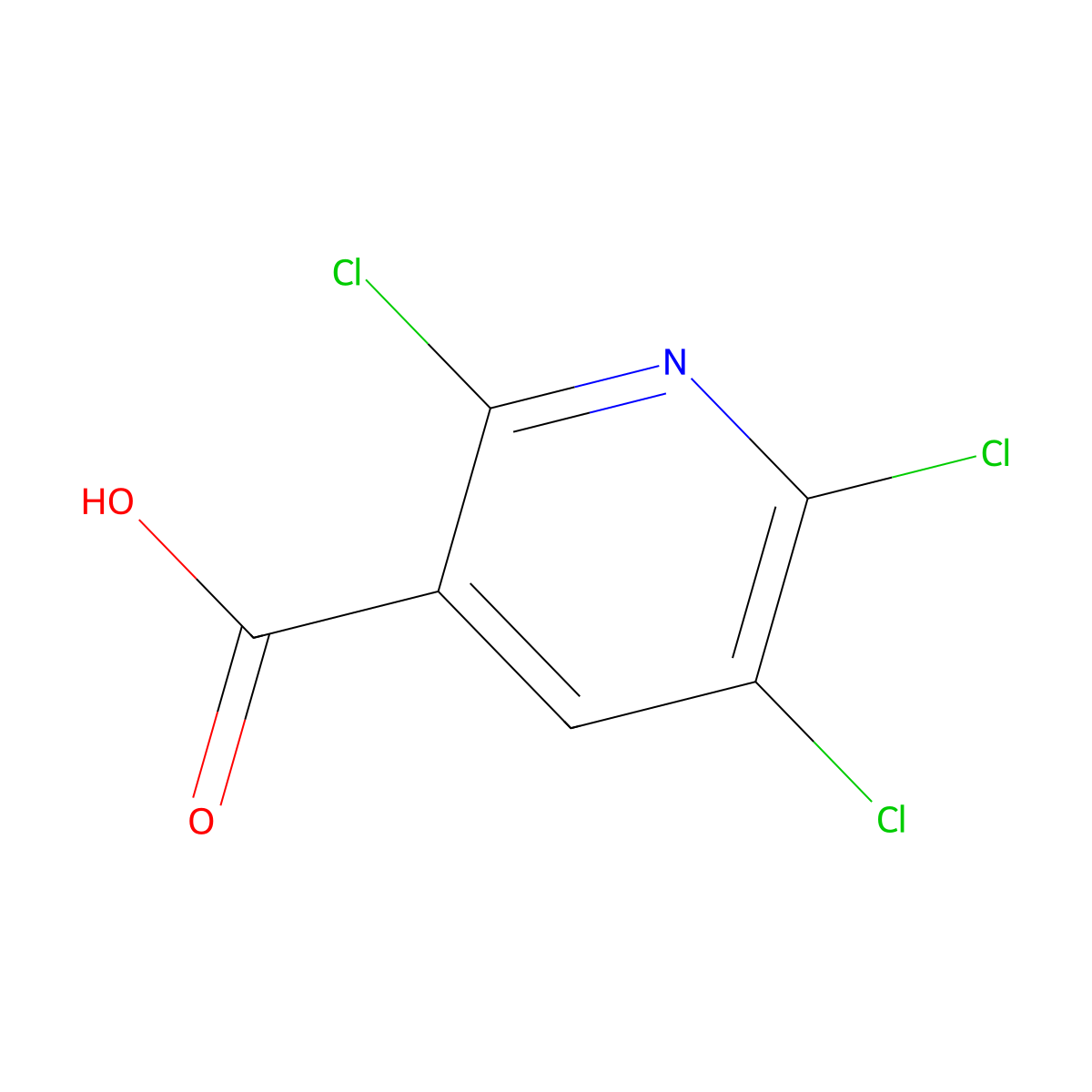2,5,6-Trichloronicotinic acid molecular structure, CAS 54718-39-7