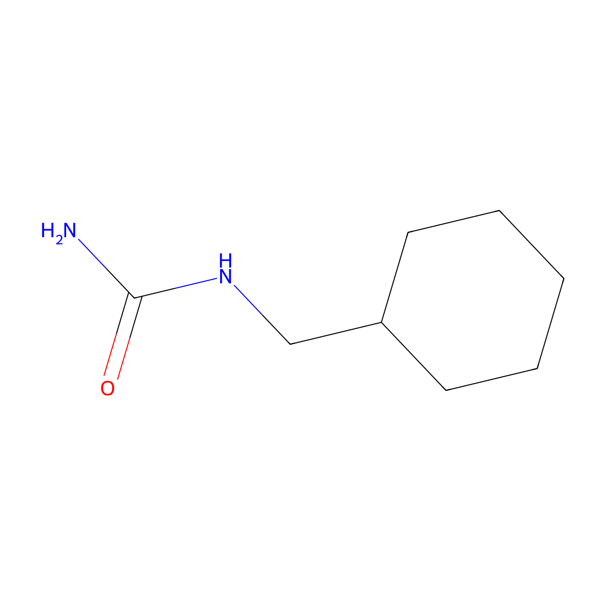 (Cyclohexylmethyl)urea molecular structure, CAS 5472-36-6