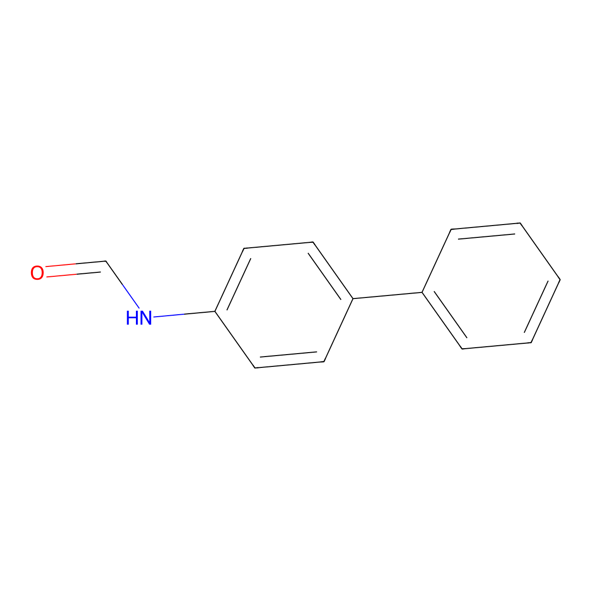 Formamide, N-(1,1'-biphenyl)-4-yl- molecular structure, CAS 5472-79-7