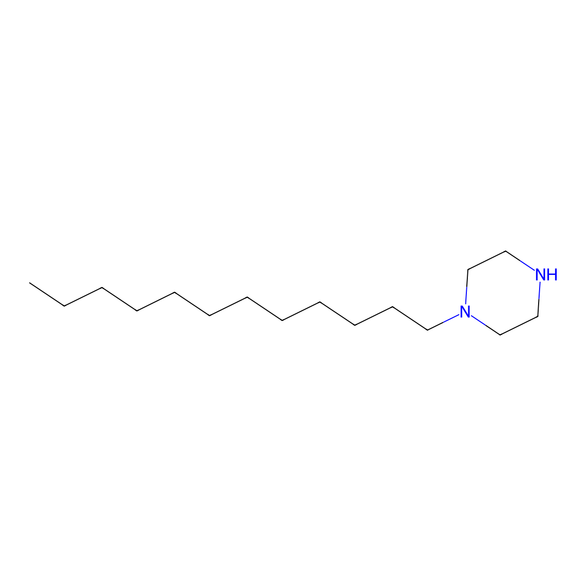 Piperazine, 1-dodecyl- molecular structure, CAS 54722-40-6