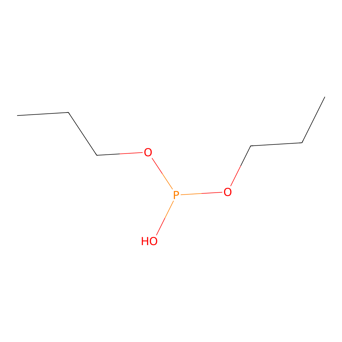 Dipropyl hydrogen phosphite molecular structure, CAS 54722-86-0