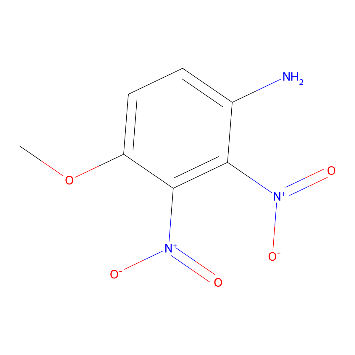 4-Methoxy-2,3-dinitroaniline molecular structure, CAS 5473-00-7