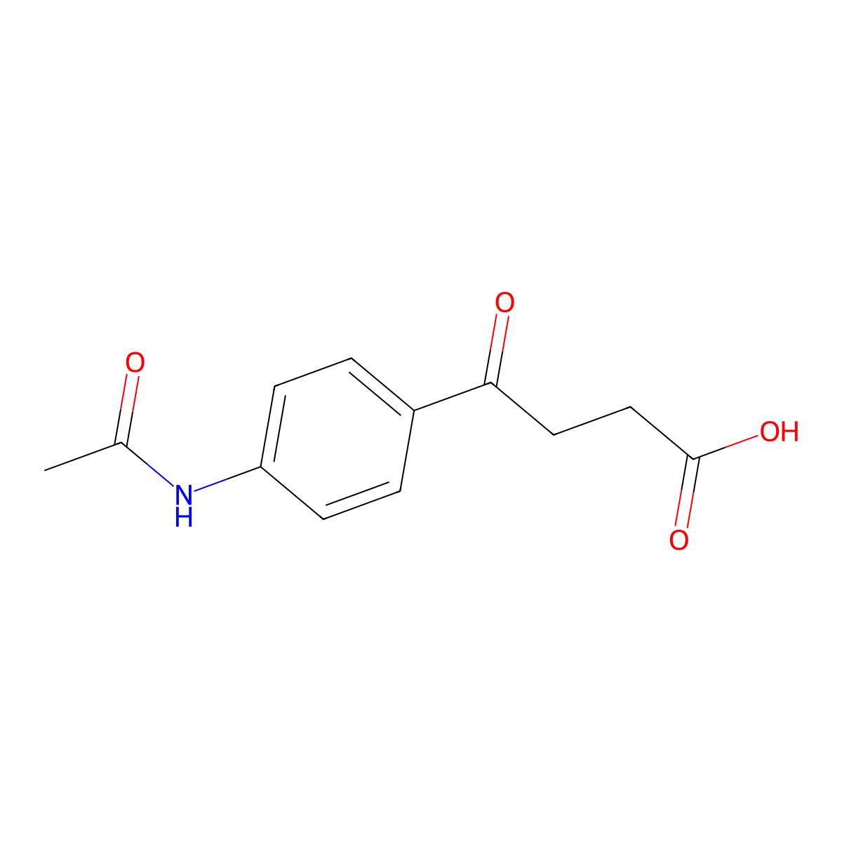 4-(4-Acetamidophenyl)-4-oxobutanoic acid molecular structure, CAS 5473-15-4