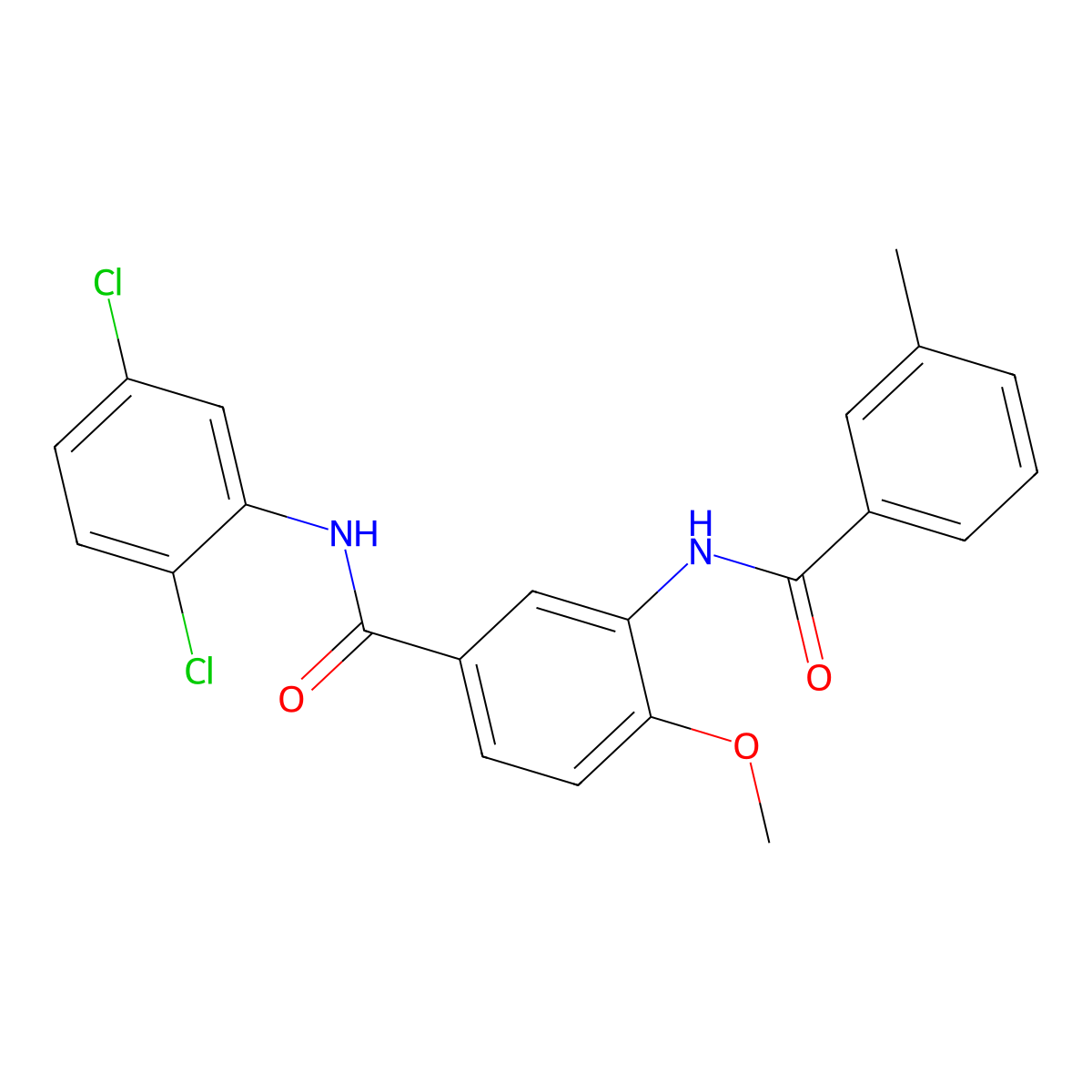N-(2,5-dichlorophenyl)-4-methoxy-3-[(3-methylbenzoyl)amino]benzamide molecular structure, CAS 5473-75-6