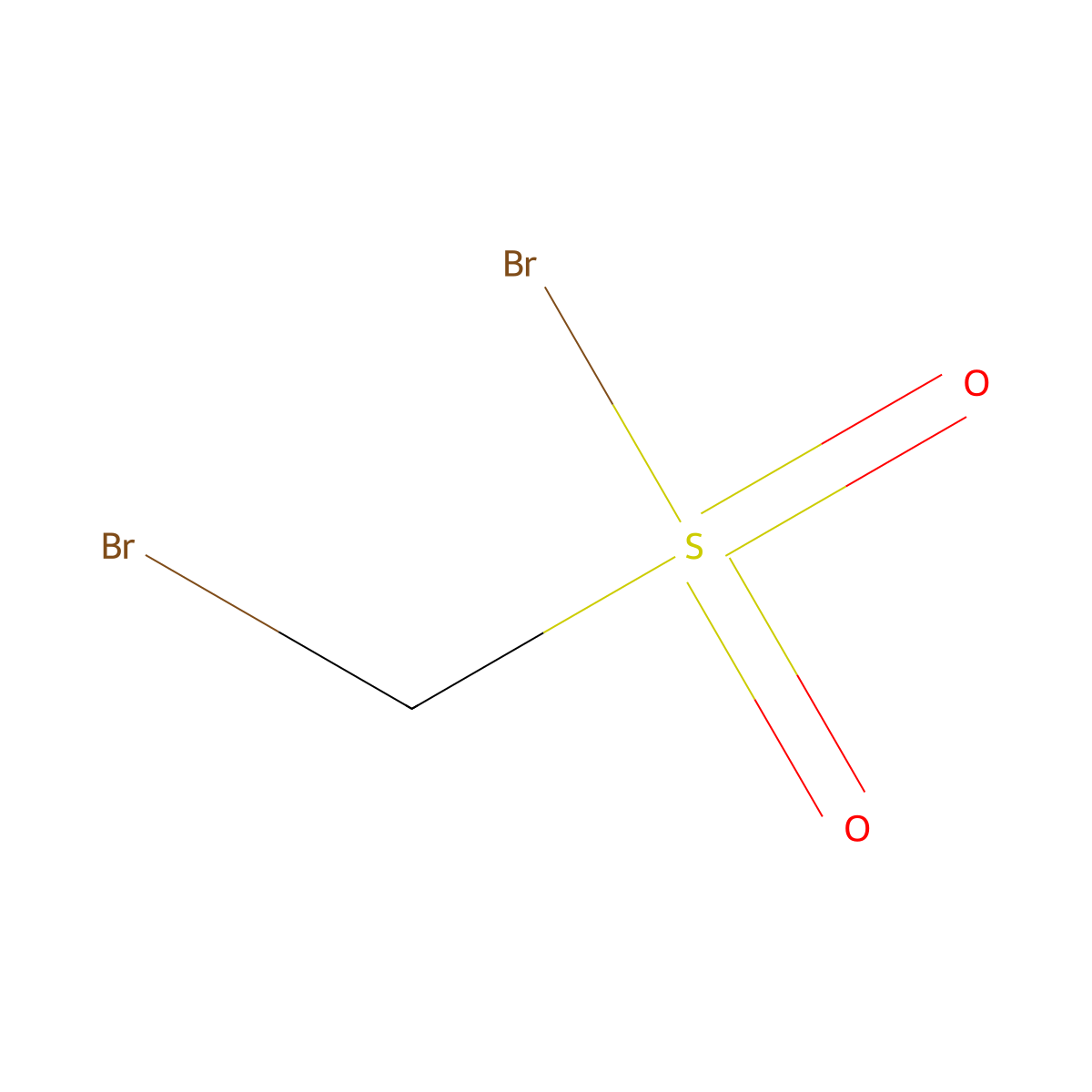 Bromomethanesulfonyl bromide molecular structure, CAS 54730-18-6