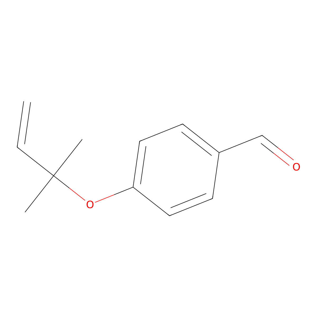 4-((2-Methylbut-3-en-2-yl)oxy)benzaldehyde molecular structure, CAS 54730-29-9
