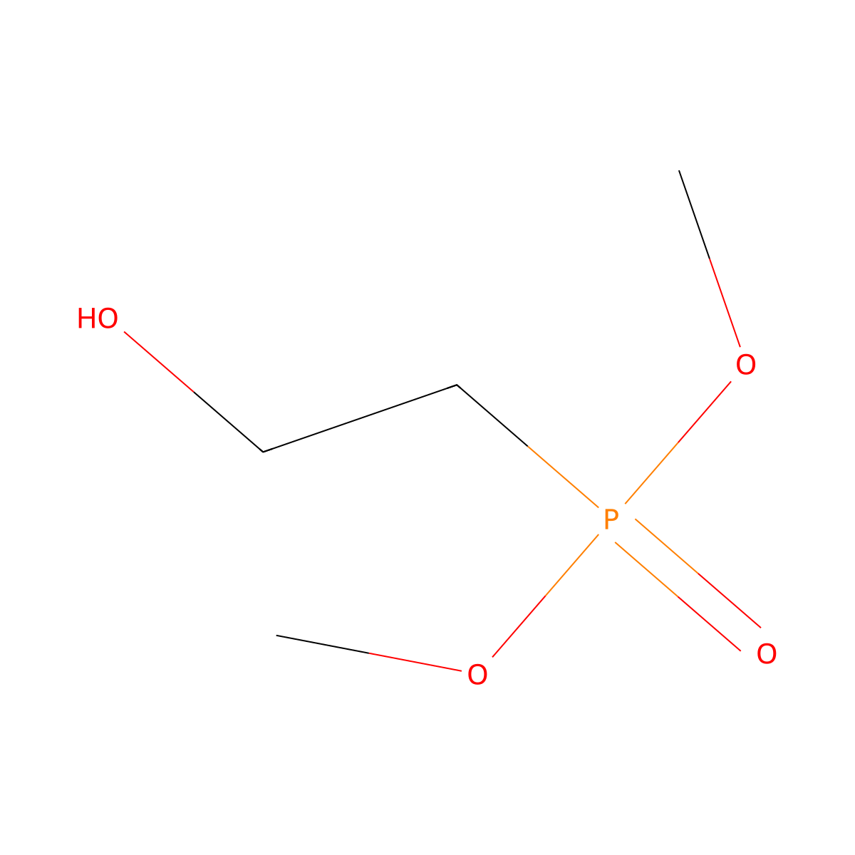 Dimethyl (2-hydroxyethyl)phosphonate molecular structure, CAS 54731-72-5