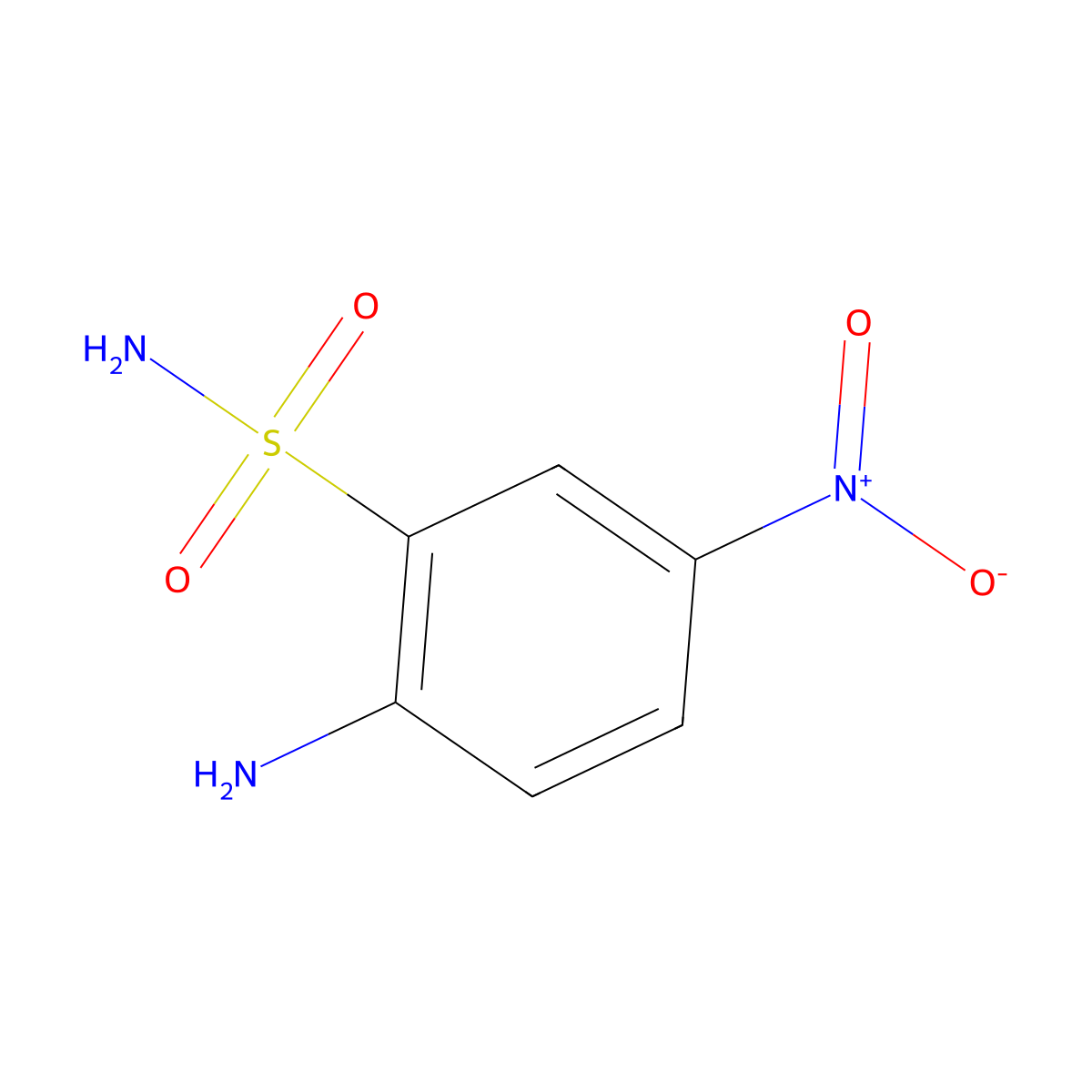 2-Amino-5-nitrobenzenesulfonamide molecular structure, CAS 54734-85-9