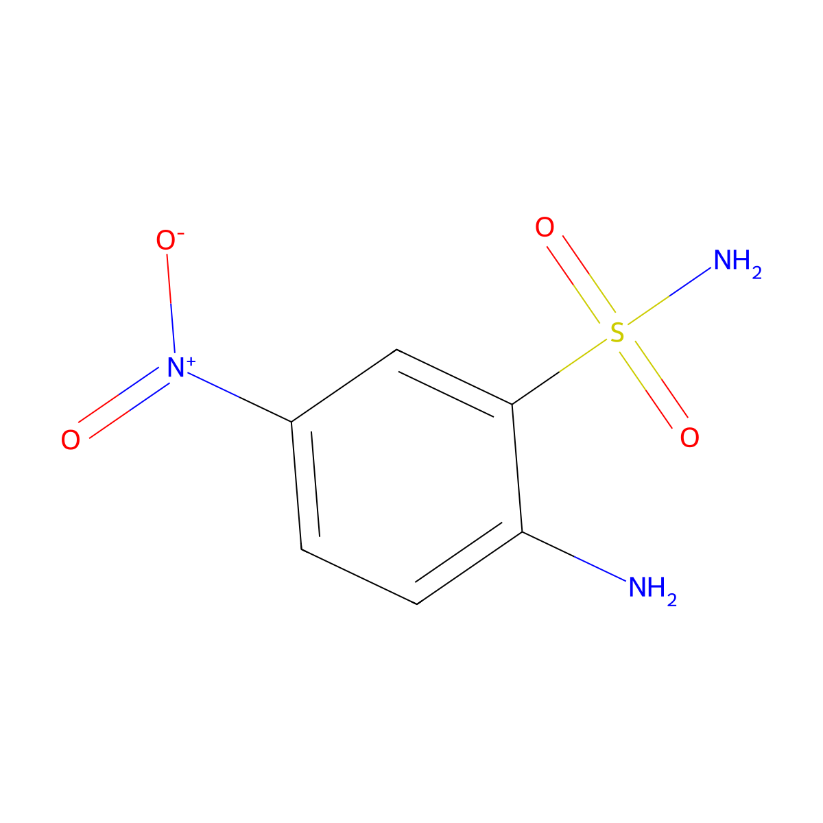 2-Amino-5-nitrobenzenesulfonamide molecular structure, CAS 54734-85-9