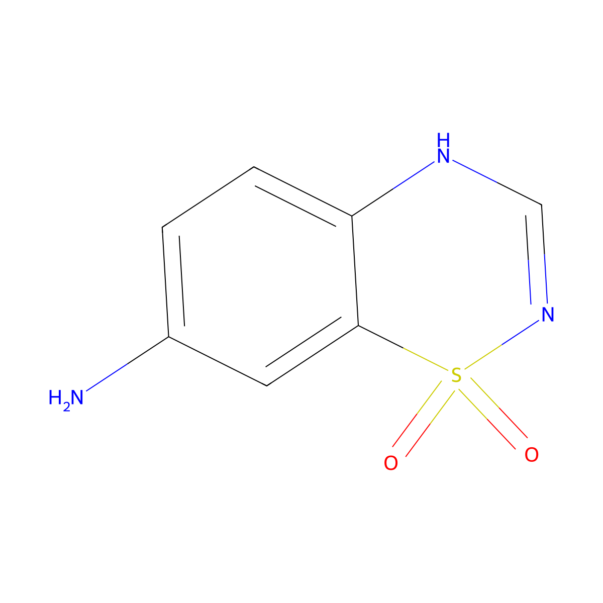 7-Amino-4H-benzo[e][1,2,4]thiadiazine 1,1-dioxide molecular structure, CAS 54734-88-2