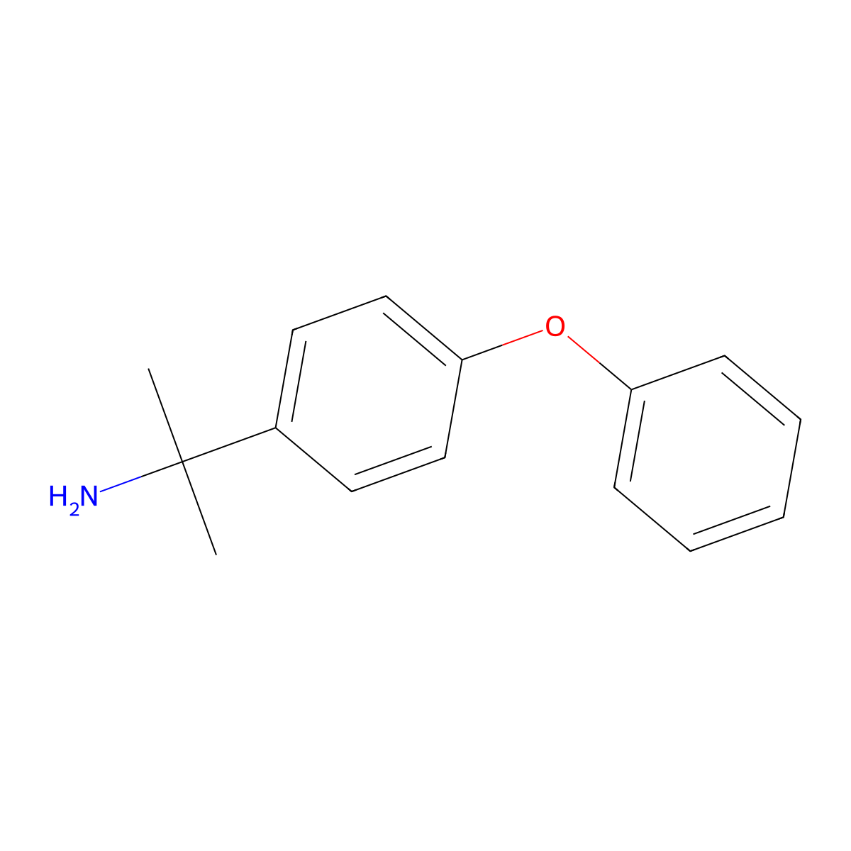 2-(4-Phenoxyphenyl)propan-2-amine molecular structure, CAS 54737-66-5
