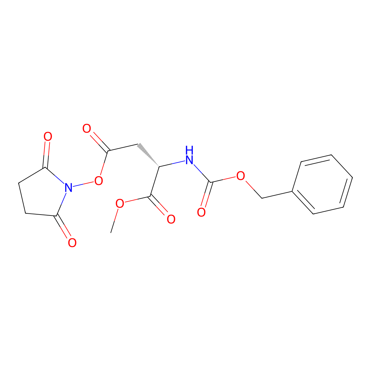 Z-Asp(osu)-ome molecular structure, CAS 54743-84-9
