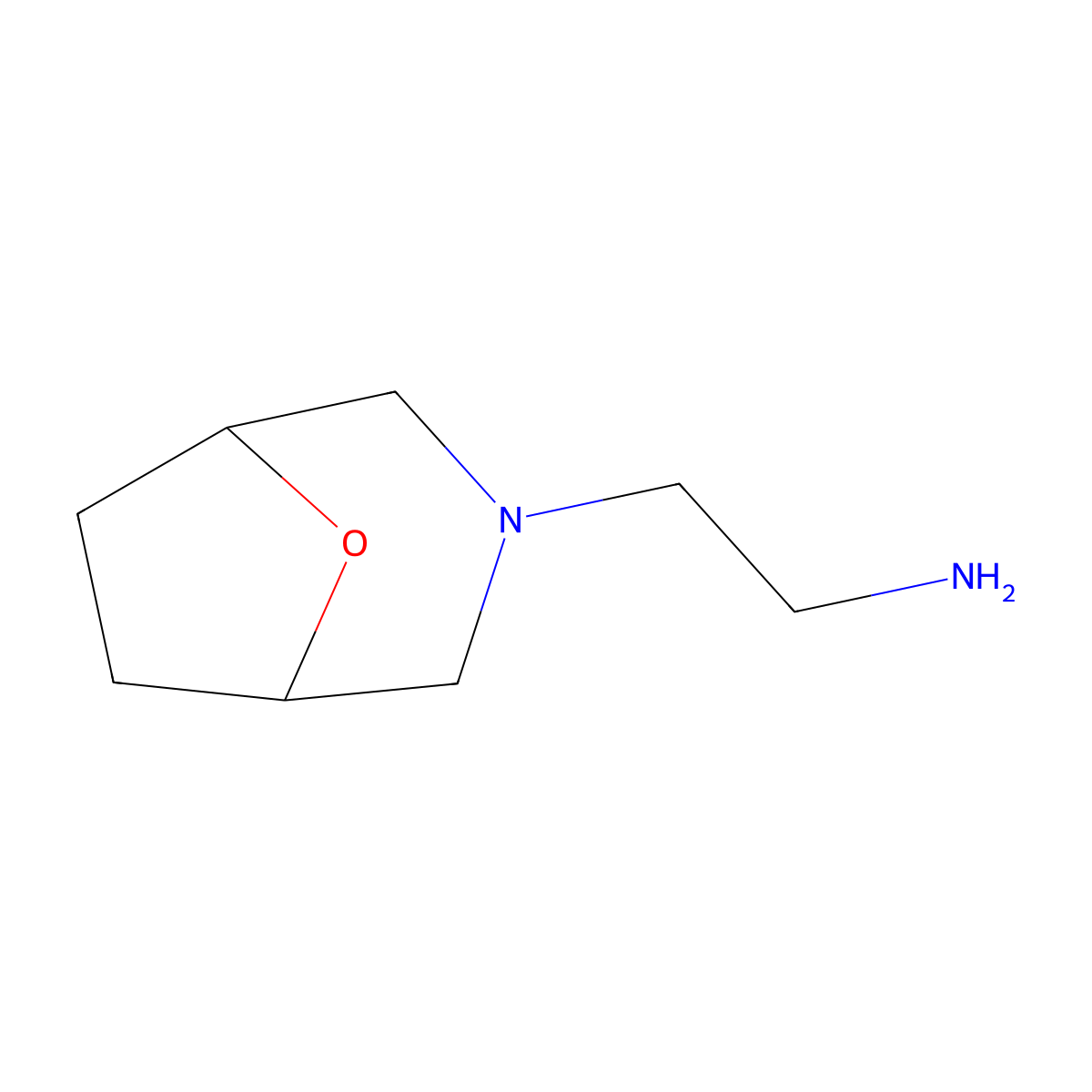 2-{8-Oxa-3-azabicyclo[3.2.1]octan-3-yl}ethan-1-amine molecular structure, CAS 54746-29-1