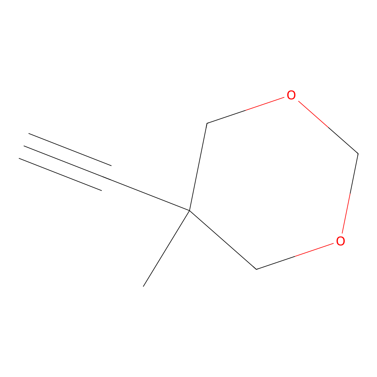 1,3-Dioxane, 5-ethynyl-5-methyl-(9CI) molecular structure, CAS 54747-83-0