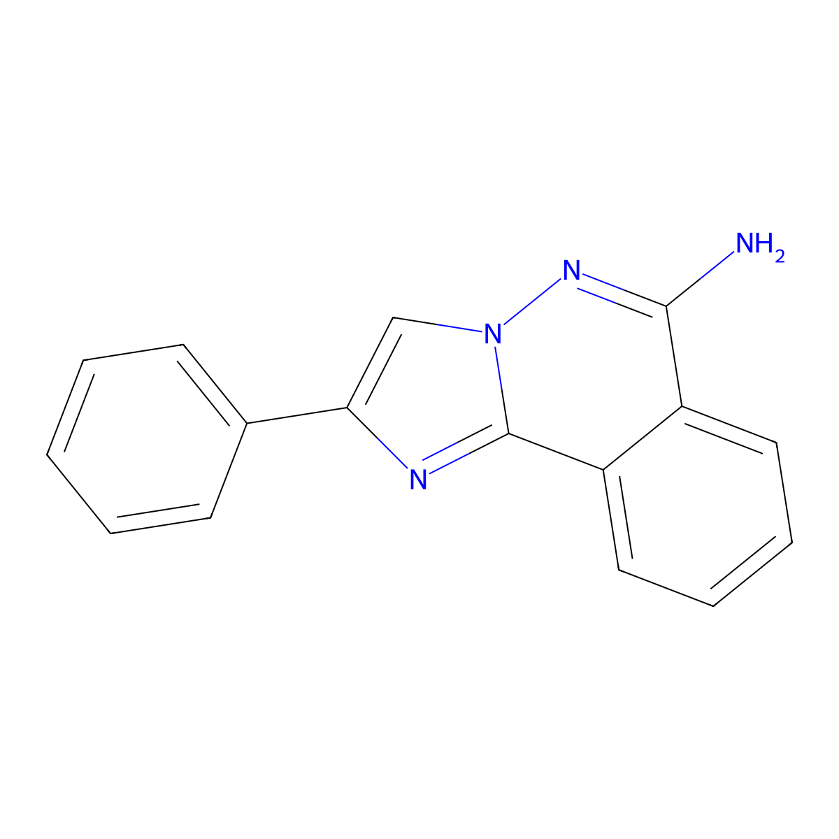 2-Phenylimidazo[2,1-a]phthalazin-6-amine molecular structure, CAS 54753-08-1