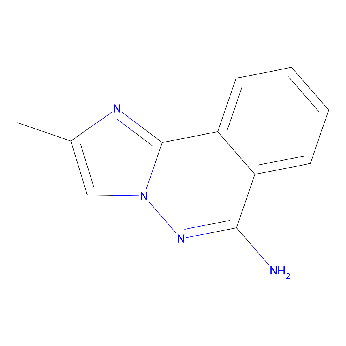 2-Methylimidazo[2,1-a]phthalazin-6-amine molecular structure, CAS 54753-09-2
