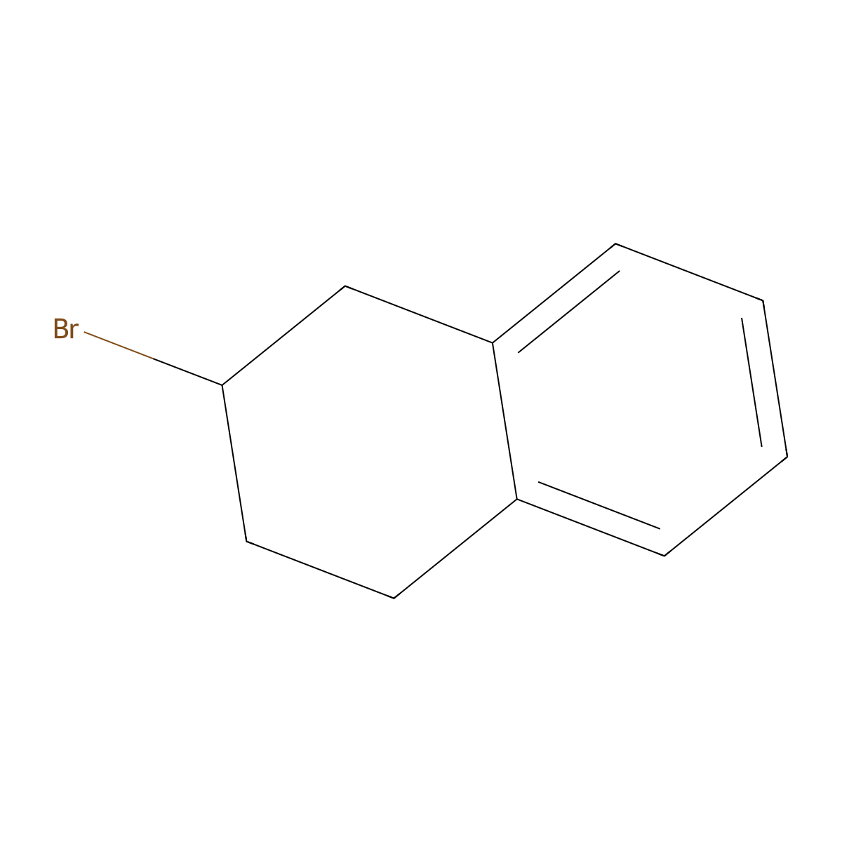 2-Bromo-1,2,3,4-tetrahydronaphthalene molecular structure, CAS 54753-94-5