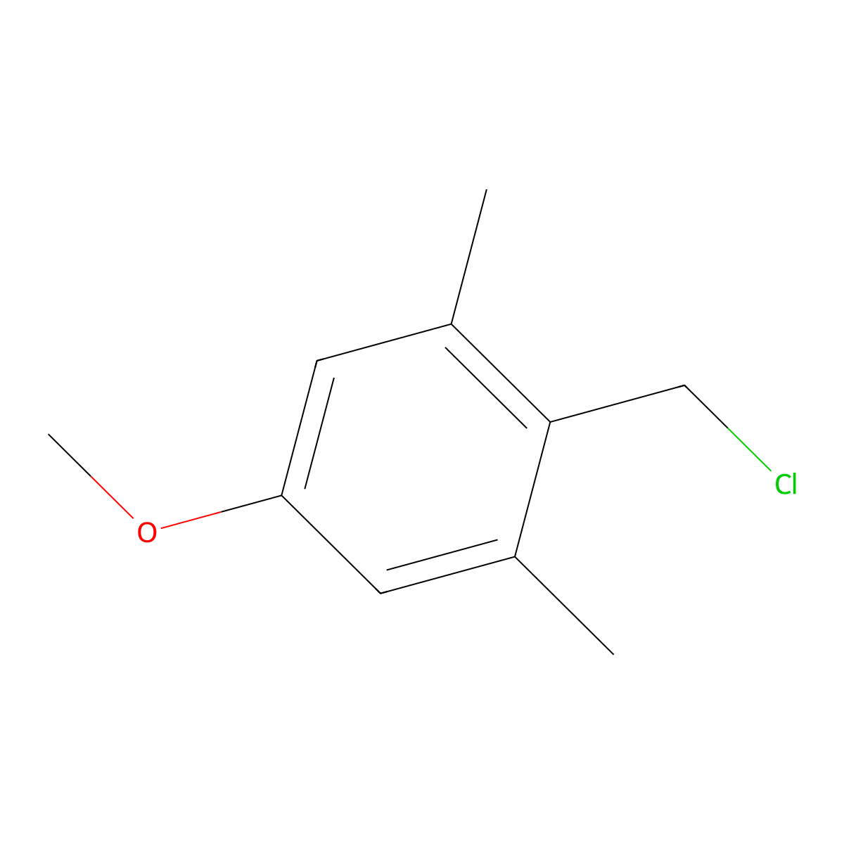 2,6-Dimethyl-4-methoxybenzylchloride molecular structure, CAS 54757-00-5