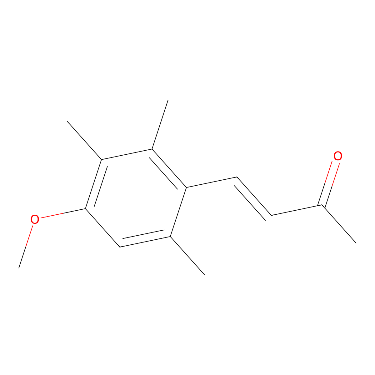 (E)-(4-Methoxy-2,3,6-trimethylphenyl)-3-buten-2-one molecular structure, CAS 54757-47-0