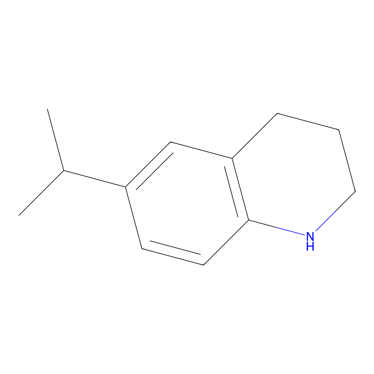 6-(Propan-2-yl)-1,2,3,4-tetrahydroquinoline molecular structure, CAS 54768-19-3