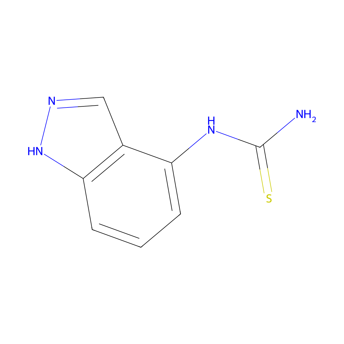 N-(1H-indazol-4-yl)thiourea molecular structure, CAS 54768-44-4