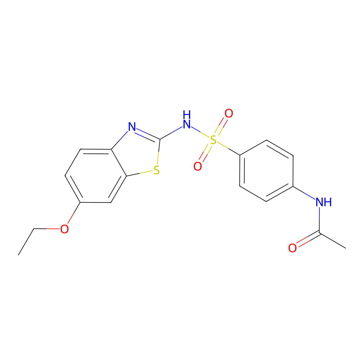 N-(4-(N-(6-ethoxybenzo[d]thiazol-2-yl)sulfamoyl)phenyl)acetamide molecular structure, CAS 547696-48-0