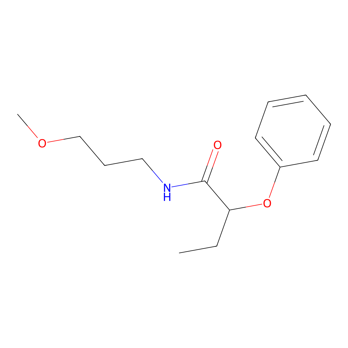 N-(3-methoxypropyl)-2-phenoxybutanamide molecular structure, CAS 547704-07-4